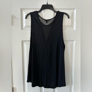 Banana Republic - Sheer V Black Tank - Size XL